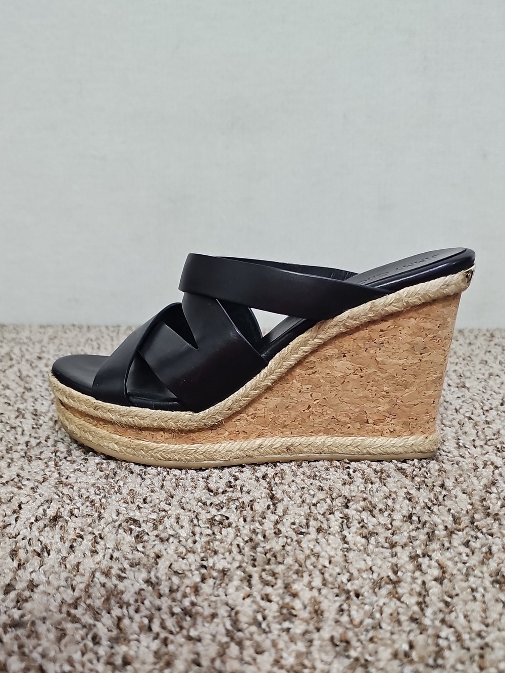 JIMMY CHOO PRISMA VACHETTA CORK WEDGE SANDALS BFPM-07-204 - Picture 8 of 12